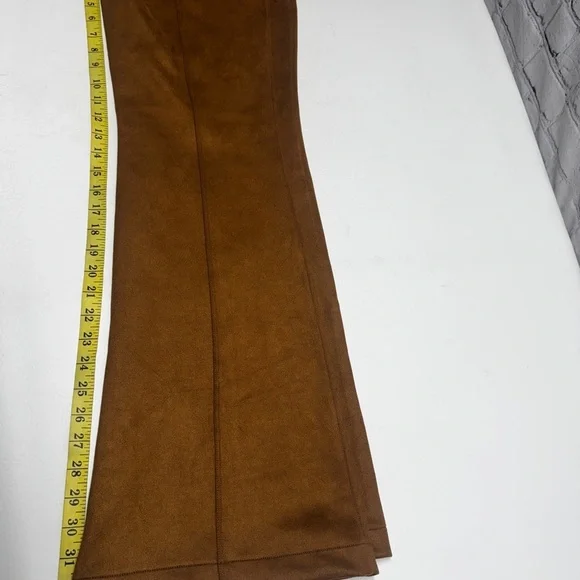 SPANX Faux Suede Flare Pants in Rich Caramel, size L, NWT - Picture 12 of 12